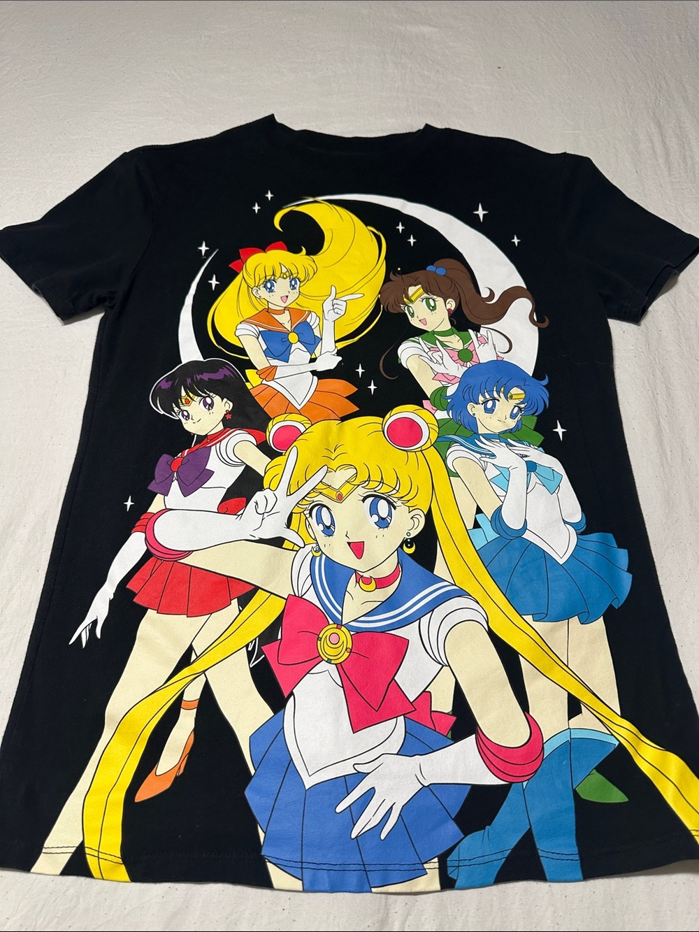 Sailor Moon Graphic Short Sleeve Tee - Black